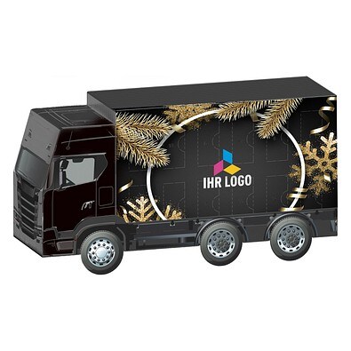 Adventskalender LKW, share Schokotäfelchen, Edle Weihnacht