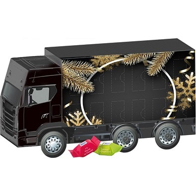 Adventskalender LKW, Ritter SPORT Schokowürfel, Edle Weihnacht