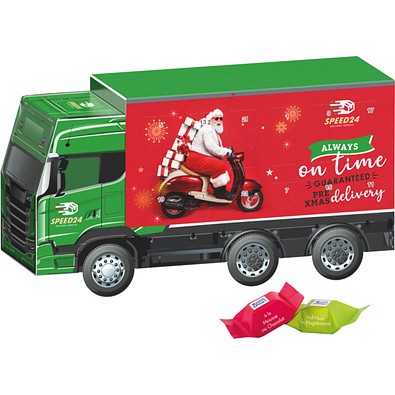 Adventskalender LKW, Ritter SPORT Schokowürfel, inkl. Druck