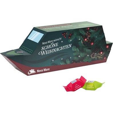 Adventskalender Schiff, Ritter SPORT Schokowürfel, inkl. Druck