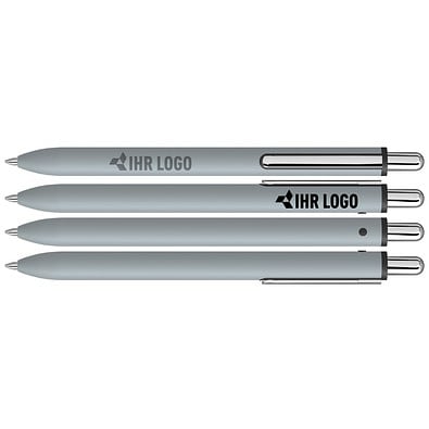 uma® Metall-Kugelschreiber AERO, hellgrau