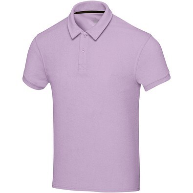 Akoya Poloshirt aus GRS-recyceltem Frottee Unisex, fliederfarben, L