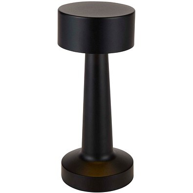 Aludra Wiederaufladbare dimmbare Tischlampe mit 3 Lichtmodi, schwarz