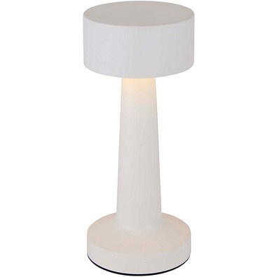 Aludra Wiederaufladbare dimmbare Tischlampe mit 3 Lichtmodi, weiss