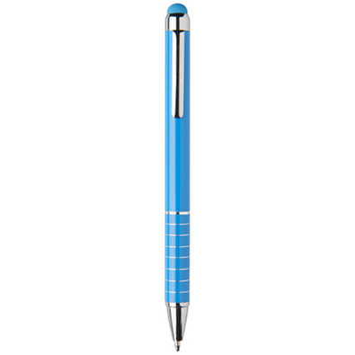 Aluminium glasierter Drehkugelschreiber, blau Aluminium glasierter Drehkugelschreiber, blau