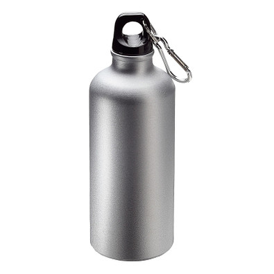 Aluminiumflasche Sporty 0,6 l matt, silber