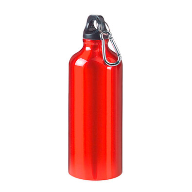 Aluminiumflasche Sporty, 600 ml, rot