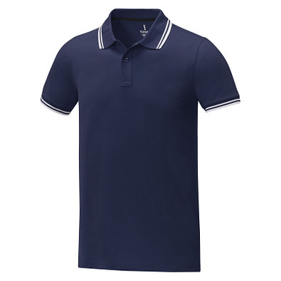 Amarago Polo mit abgesetztem Rand für Herren, navy, 3XL