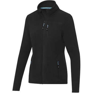 Amber GRS recycelte Fleecejacke für Damen, schwarz, M