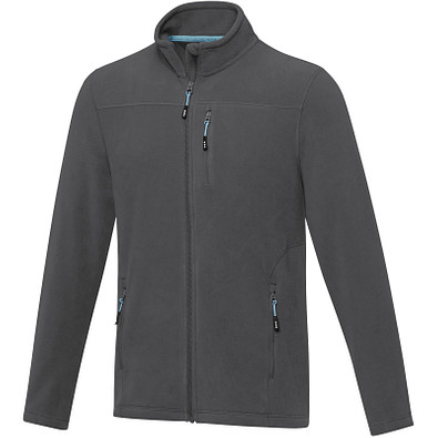 Amber GRS recycelte Fleecejacke für Herren, storm grey, 3XL