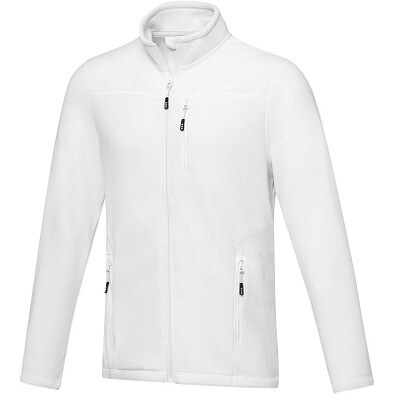 Amber GRS recycelte Fleecejacke für Herren, weiß, L