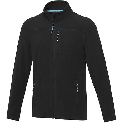 Amber GRS recycelte Fleecejacke für Herren, schwarz, XS
