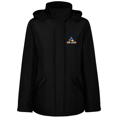 America wattierter Parka für Damen, schwarz, L