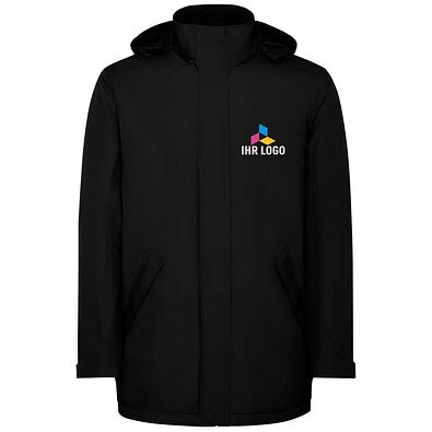 America wattierter Parka für Herren, schwarz, 3XL