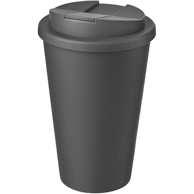Americano® 350 ml Isolierbecher mit auslaufsicherem Schraubverschluss, grau