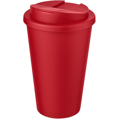 Americano® 350 ml Isolierbecher mit auslaufsicherem Schraubverschluss, rot/rot