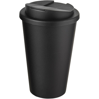 Americano® 350 ml Isolierbecher mit auslaufsicherem Schraubverschluss, schwarz/schwarz