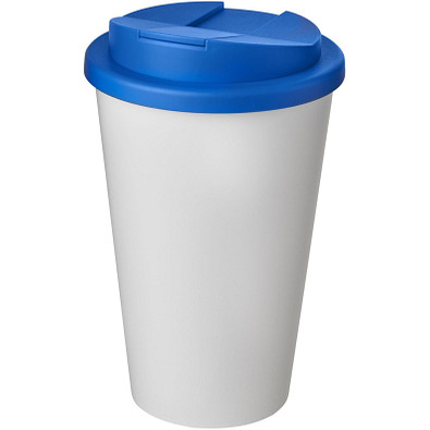 Americano® 350 ml Isolierbecher mit auslaufsicherem Schraubverschluss, weiß/mittelblau