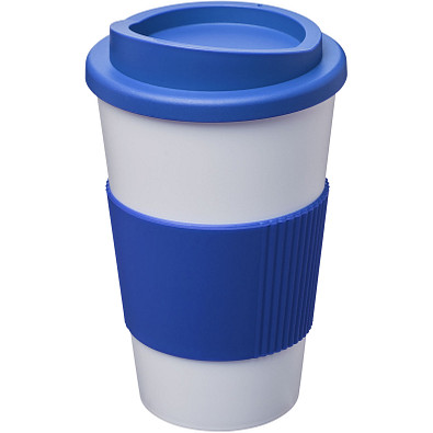 Americano Isolierbecher mit Schutzring, 350 ml, weiss,Mid Blue