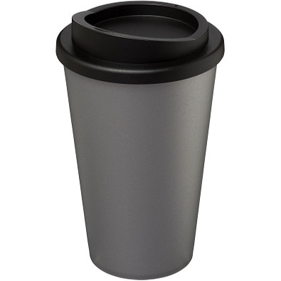 Americano® 350 ml Isolierbecher, silber/schwarz