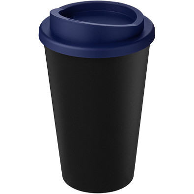 Americano Eco recycelter Becher, 350 ml, schwarz/blau