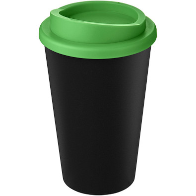 Americano Eco recycelter Becher, 350 ml, schwarz/grün
