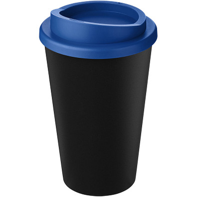 Americano Eco recycelter Becher, 350 ml, schwarz/Mid Blue