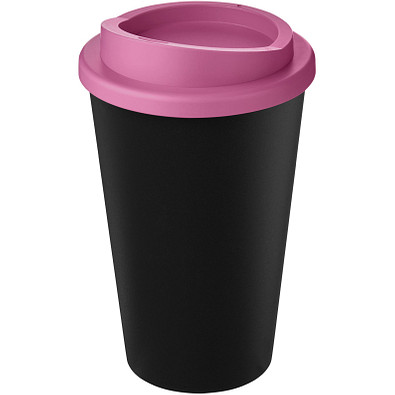 Americano Eco recycelter Becher, 350 ml, schwarz/rosa