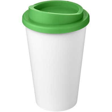 Americano® Eco 350 ml recycelter Becher, weiß/grün