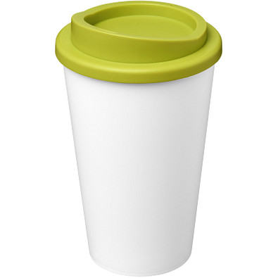 Americano® Eco 350 ml recycelter Becher, weiß/limone