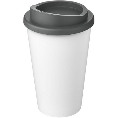 Americano® Eco 350 ml recycelter Becher, weiß/grau