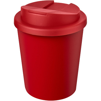 Americano® Espresso Eco 250 ml recycelter Isolierbecher mit auslaufsicherem Deckel, rot
