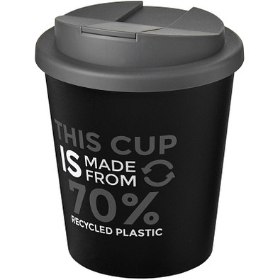 Americano® Espresso Eco 250 ml recycelter Isolierbecher mit auslaufsicherem Deckel, schwarz