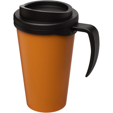 Americano Grande Isolierbecher, 350 ml, orange,schwarz