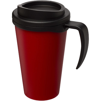 Americano Grande Isolierbecher, 350 ml, rot,schwarz