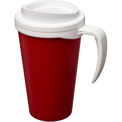 Americano Grande Isolierbecher, 350 ml, rot,weiss