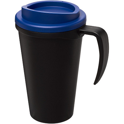 Americano Grande Isolierbecher, 350 ml, schwarz,blau