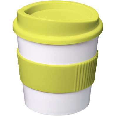 Americano Primo Becher mit Schutzring, 250 ml, weiss,limone Americano Primo Becher mit Schutzring, 250 ml, weiss,limone
