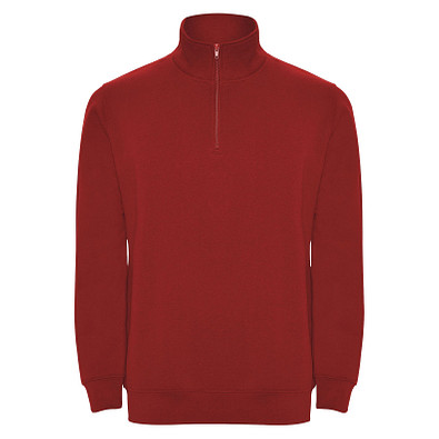 Aneto Pullover mit Viertelreißverschluss, rot, S