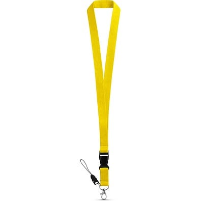 ANQUETIL. Lanyard aus Polyester, Gelb