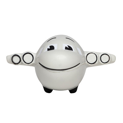 Anti-Stress-Figur Flugzeug, grau