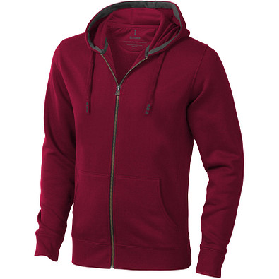 ELEVATE Herren Kapuzensweatjacke Arora, bordeaux, XXL ELEVATE Herren Kapuzensweatjacke Arora, bordeaux, XXL