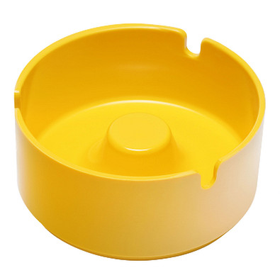 Aschenbecher, stapelbar, gelb