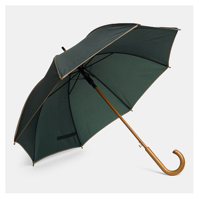 Automatik-Holzstockschirm WALTZ,beige, dunkelgrün