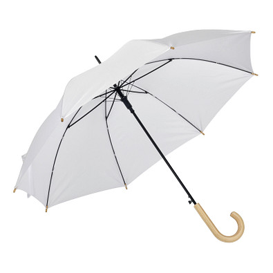 Recycle Automatik Stockschirm LIPSI, weiß