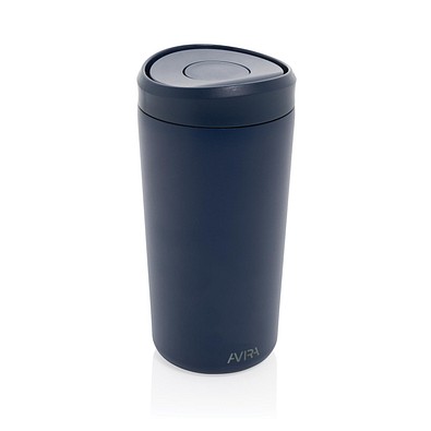 Avira Alix Klickbecher aus RCS rec. Stahl 400ml, navy blau