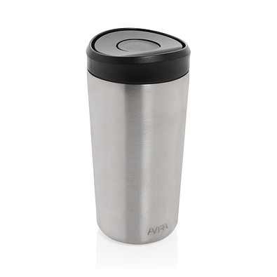 Avira Alix Klickbecher aus RCS rec. Stahl 400ml, silber