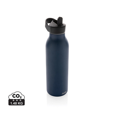 Avira Ara RCS Re-Steel Fliptop Wasserflasche 500ml, navy blau