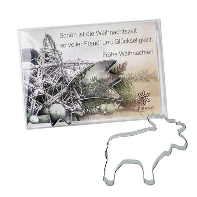 Backförmchen in der Box, Winter, Elch, 2-seit. Druck