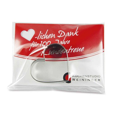 Backförmchen in der Werbetüte, Haus, 2-seit. Druck